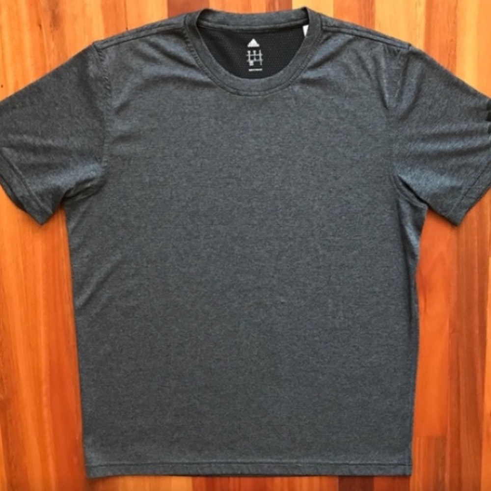 Adidas Climalite Medium Tee Charcoal Grey & Black